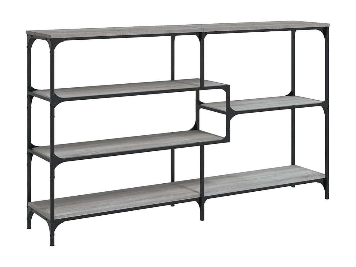 Table console sonoma gris 160x32x95 cm bois d'ingénierie