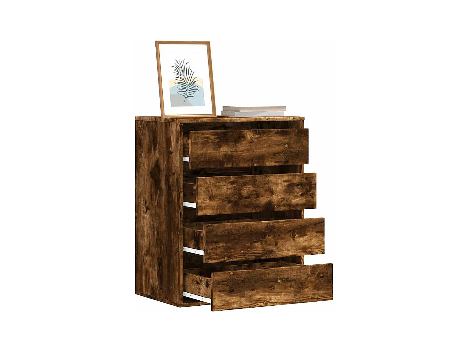 Oude houten hoekladekast 60x41x76 cm bewerkt hout