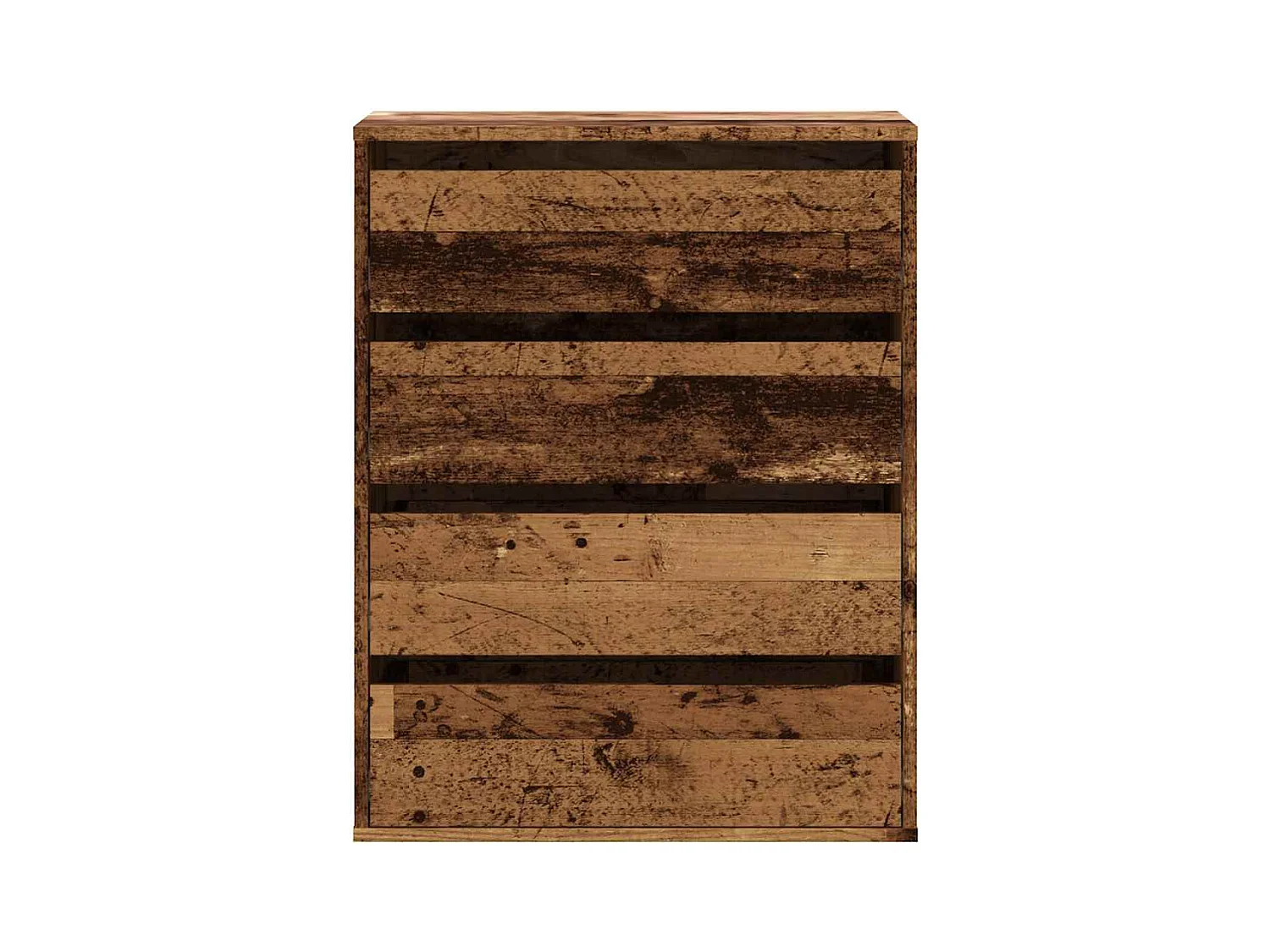 Oude houten hoekladekast 60x41x76 cm bewerkt hout