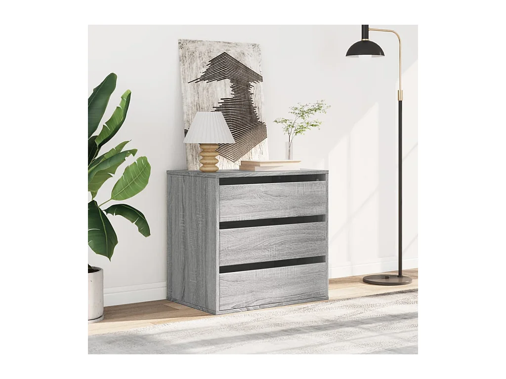 Sonoma grijze hoekladekast 60x41x58 cm bewerkt hout