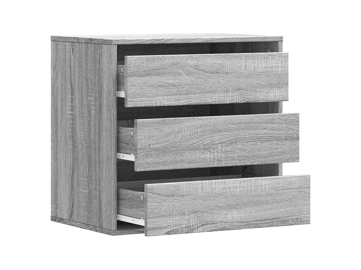 Sonoma grijze hoekladekast 60x41x58 cm bewerkt hout