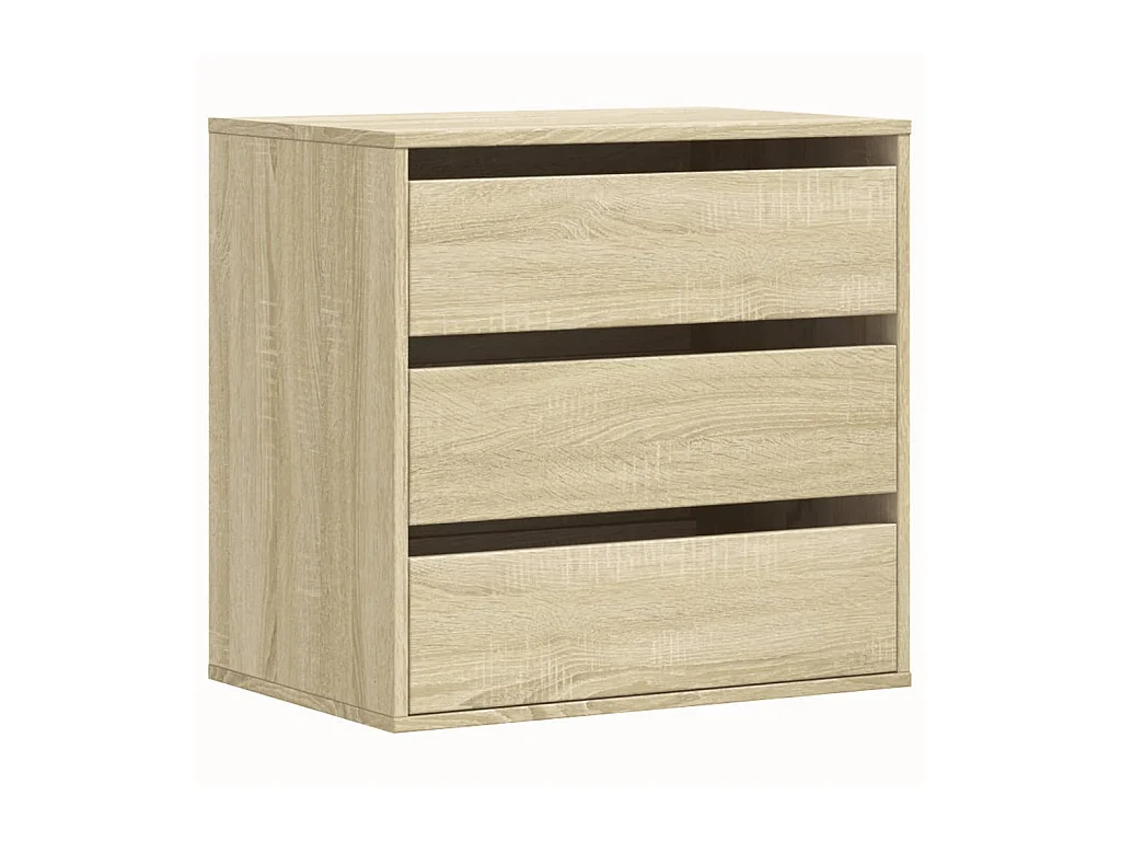 Cómoda esquinera de roble Sonoma 60x41x58 cm madera de ingeniería