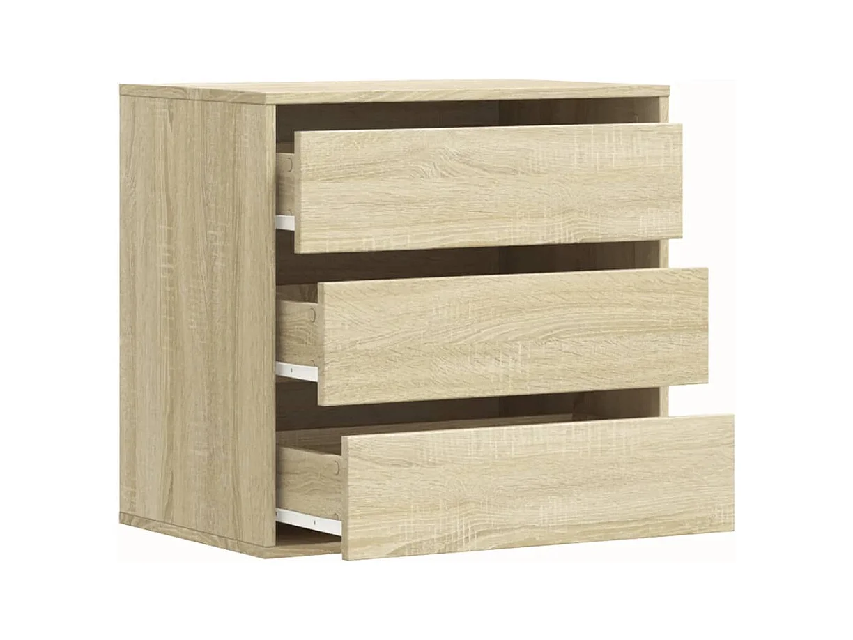 Cómoda esquinera de roble Sonoma 60x41x58 cm madera de ingeniería