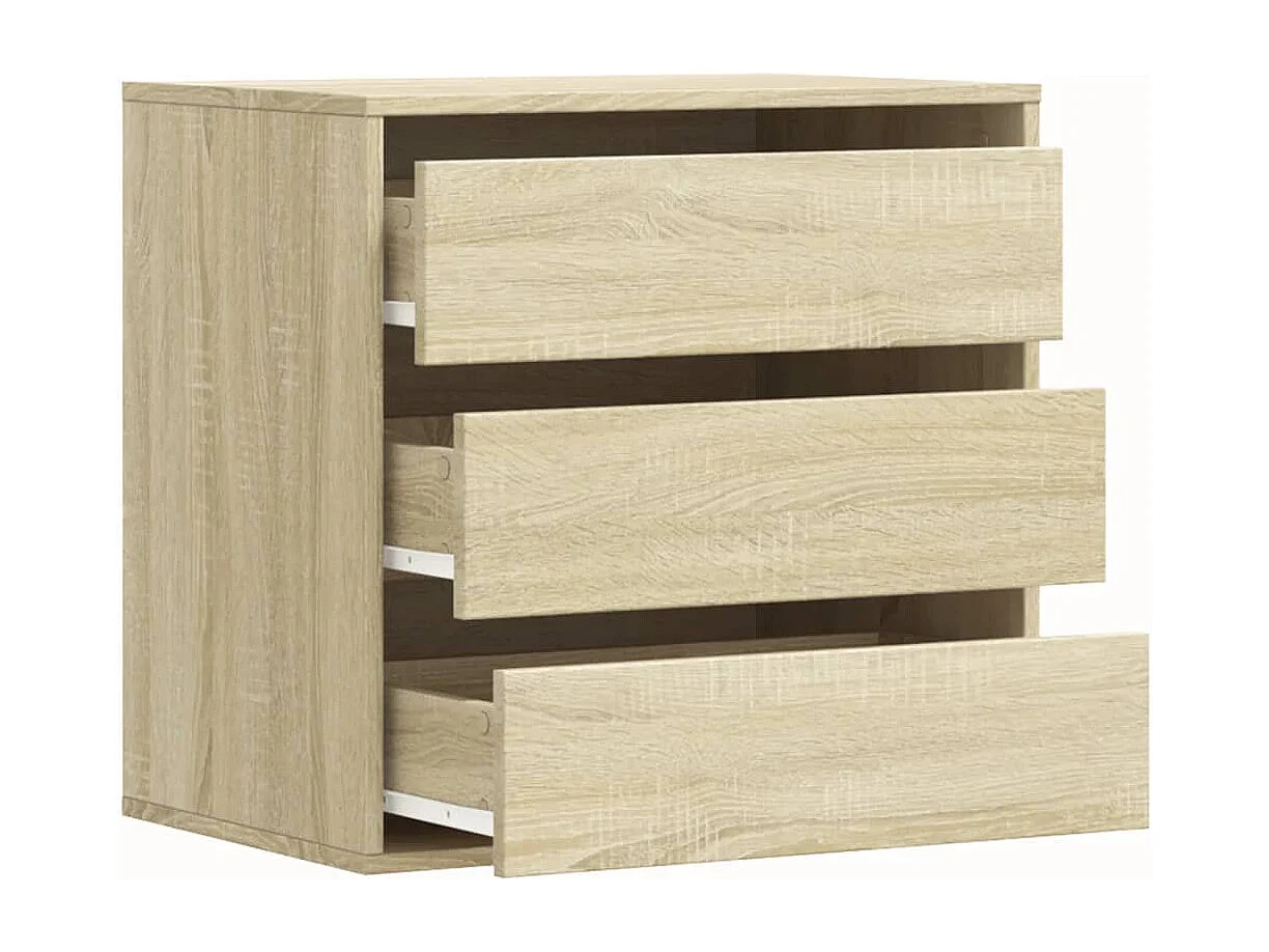 Commode d'angle chêne sonoma 60x41x58 cm bois d'ingénierie