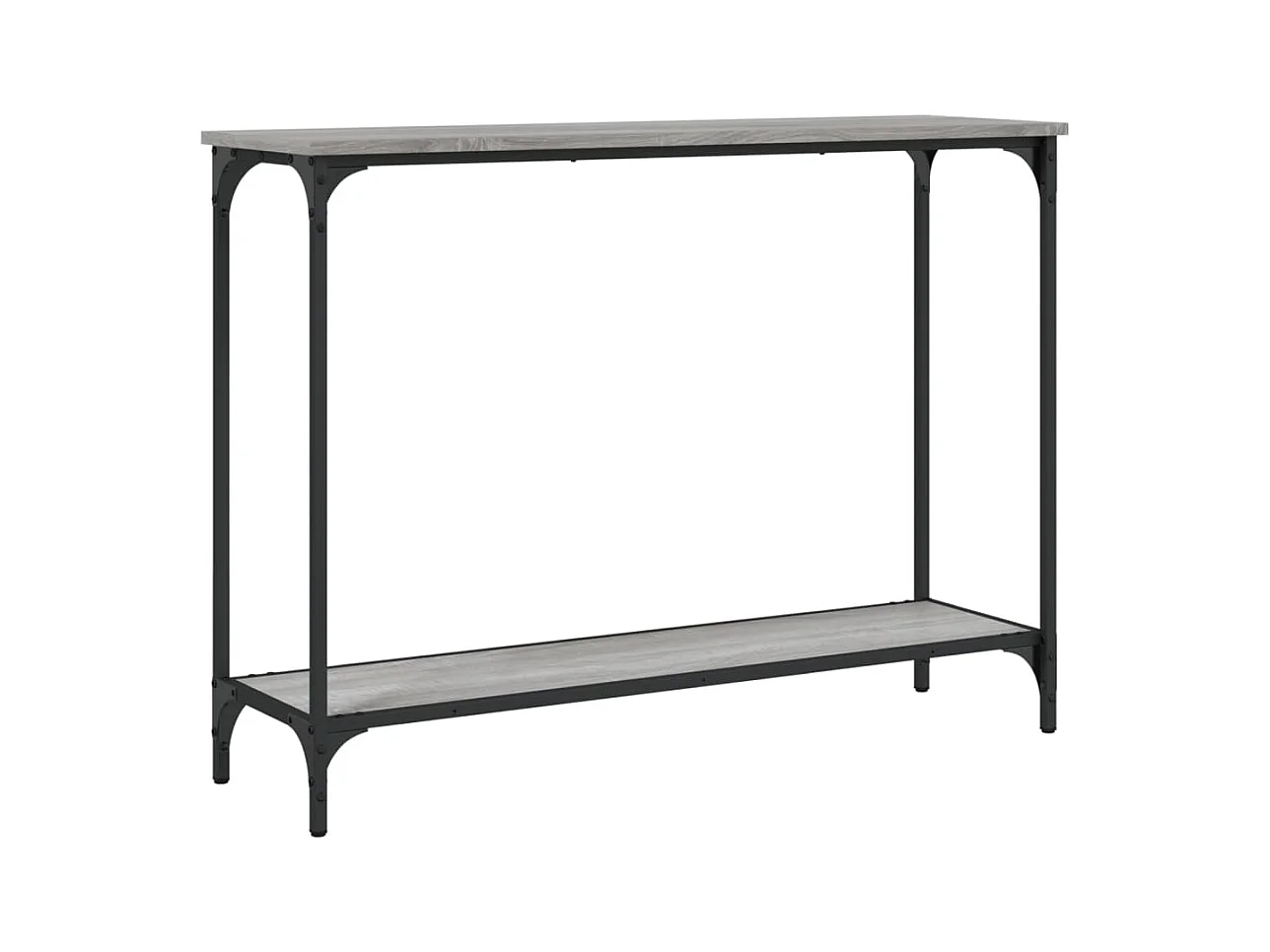 Sonoma grijze consoletafel 101x30,5x75 cm bewerkt hout