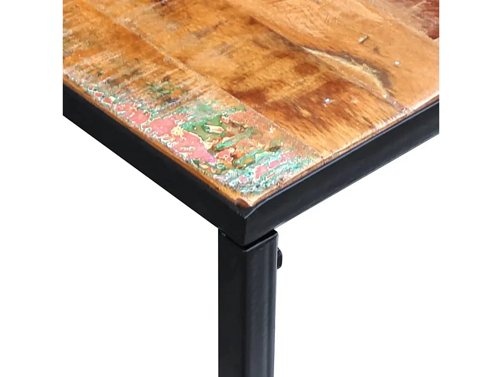 Table console Bois de récupération massif 110x35x76 cm