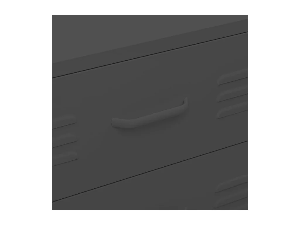 Cómoda antracita 80x35x101,5 cm Acero