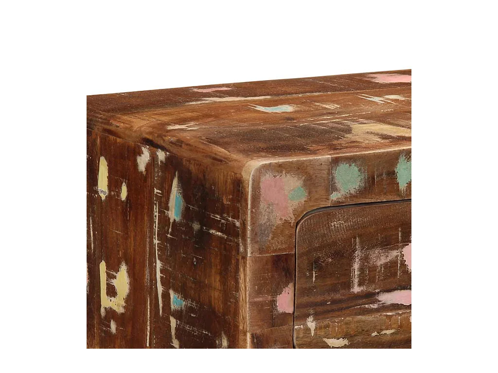 Table console 90x32x75 cm bois massif de récupération