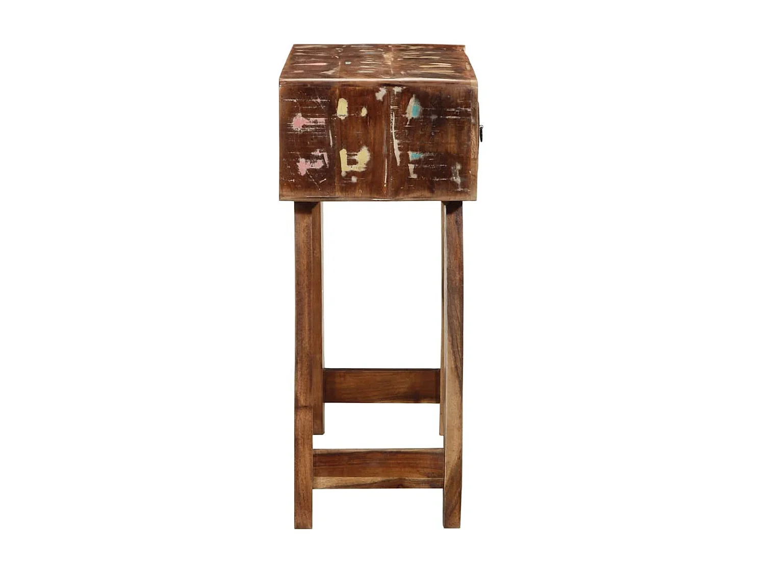 Table console 90x32x75 cm bois massif de récupération