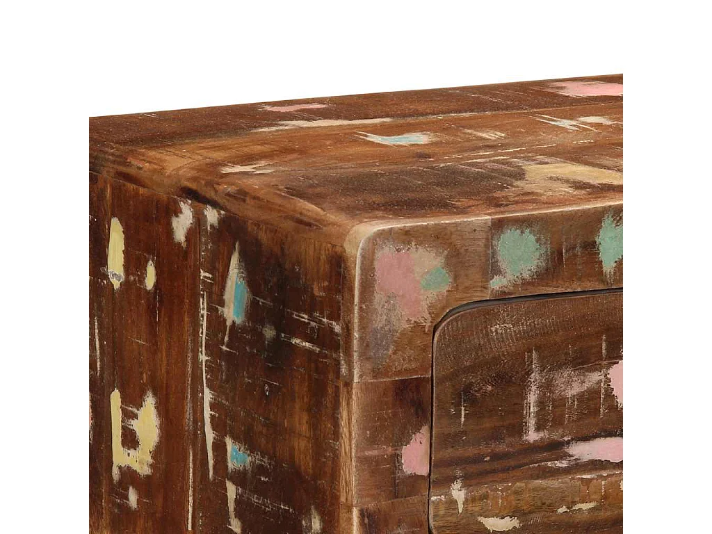 Table console 90x32x75 cm bois massif de récupération