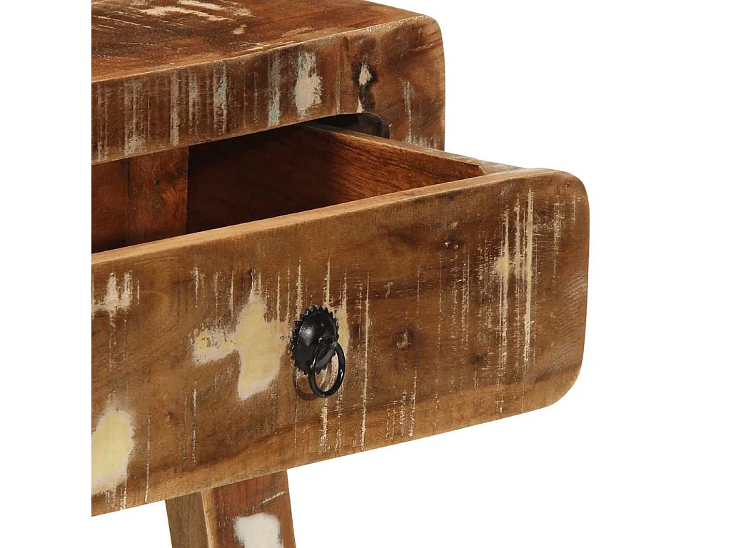 Table console 90x32x75 cm bois massif de récupération