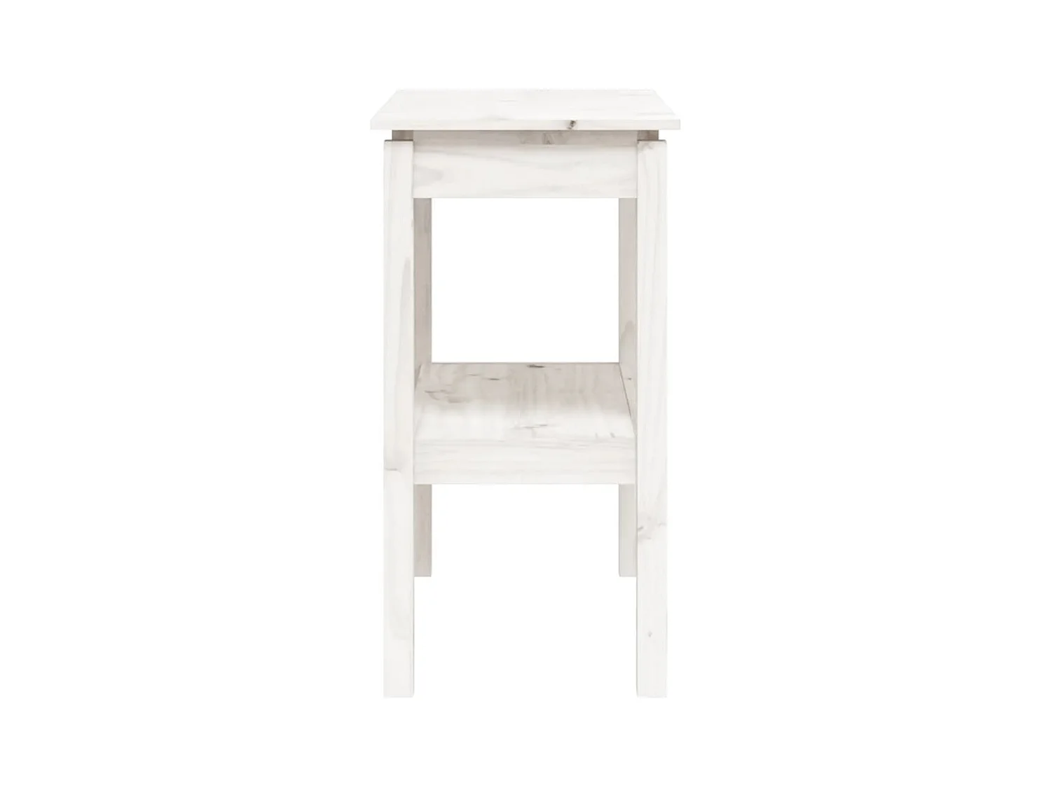 Table console Blanc 80x40x75 cm Bois de pin solide