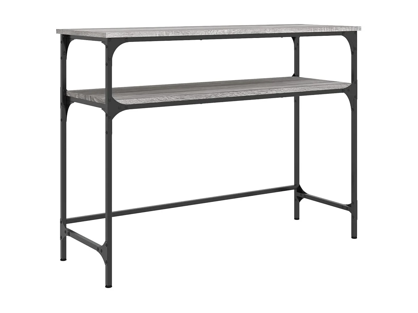 Sonoma grijze consoletafel 100x35,5x75 cm bewerkt hout