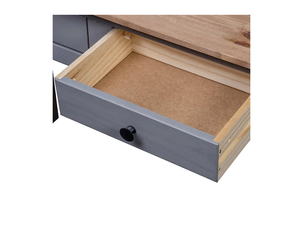 Grijze consoletafel 110x40x72 cm Massief grenen Panama-serie