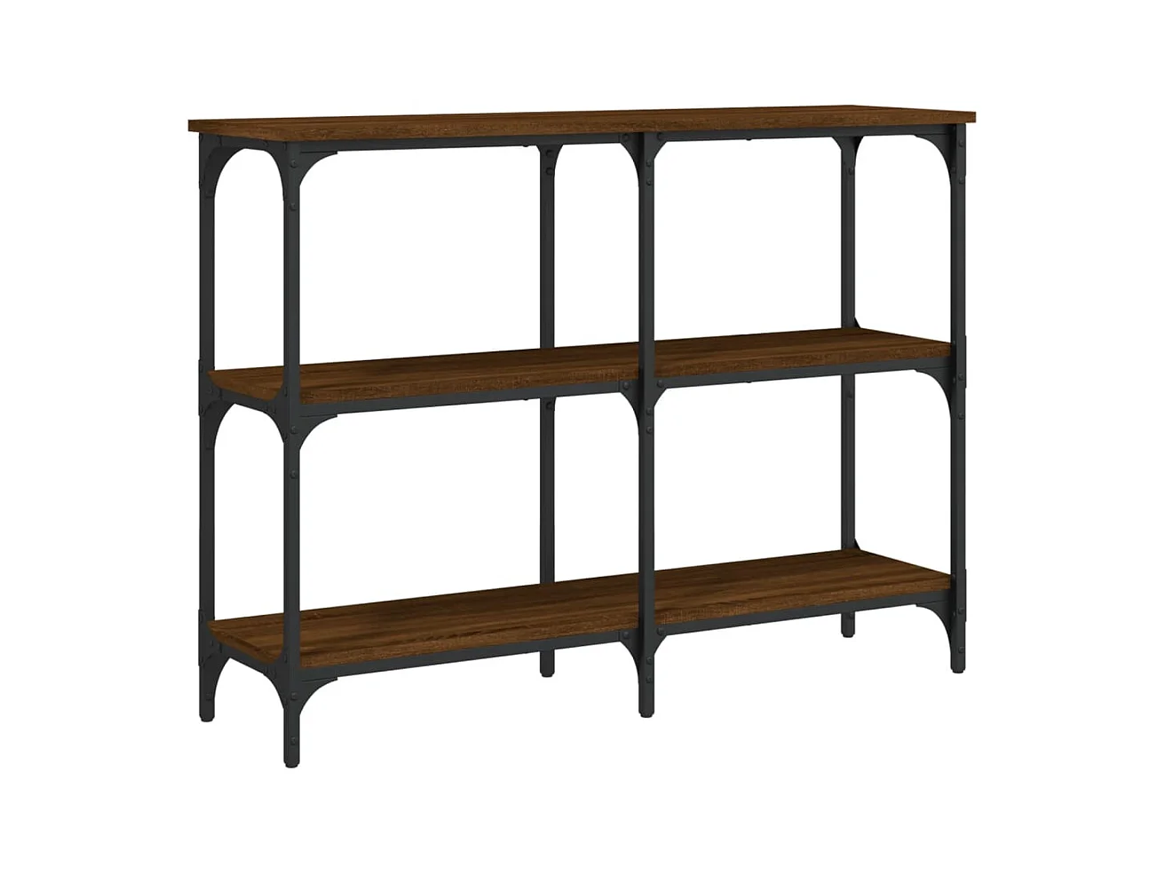 Table console chêne marron 100x29x75 cm bois d'ingénierie