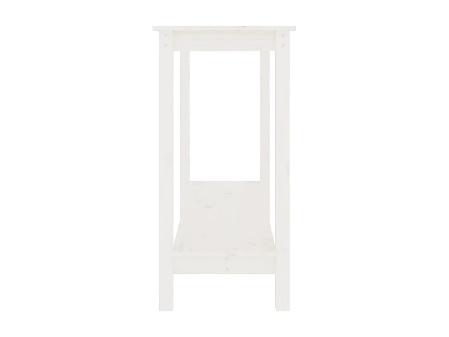 Table console Blanc 110x40x80 cm Bois massif de pin