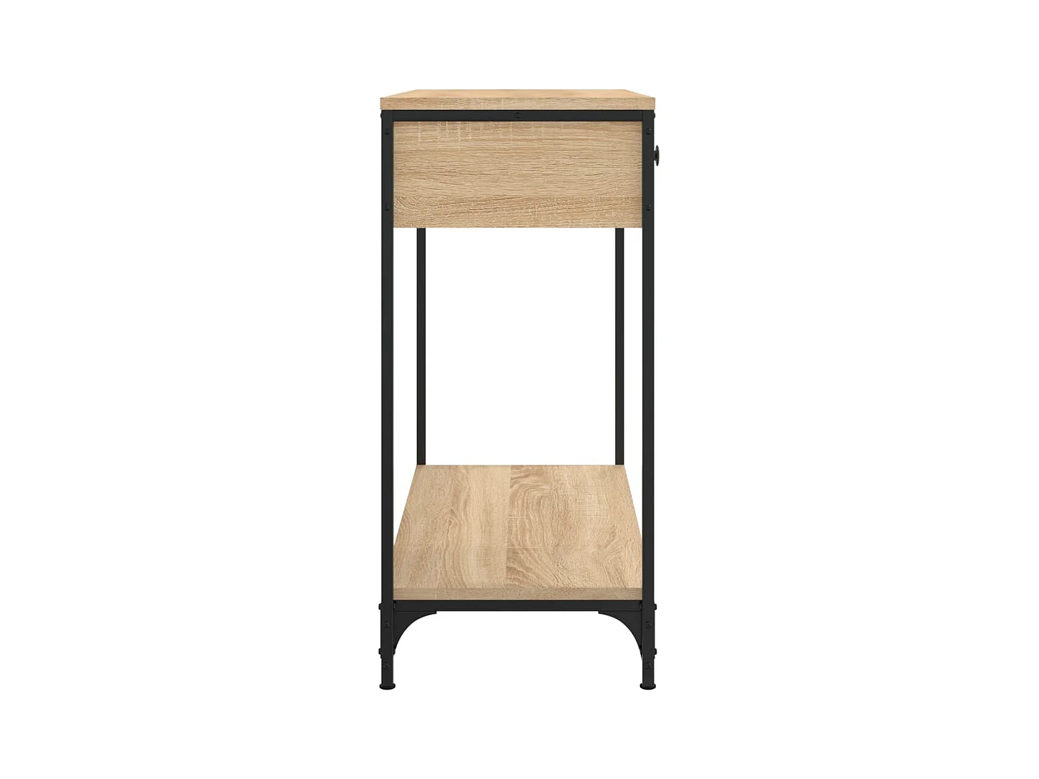 Table console chêne sonoma 75x34,5x75 cm bois d'ingénierie