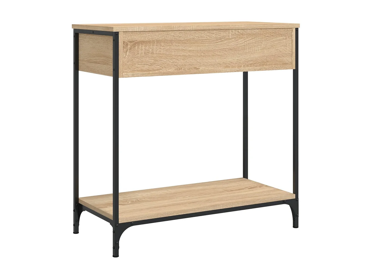 Table console chêne sonoma 75x34,5x75 cm bois d'ingénierie