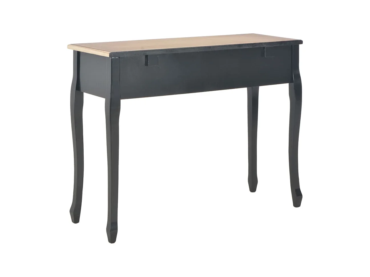 Consoletafel en kaptafel met 3 lades Zwart