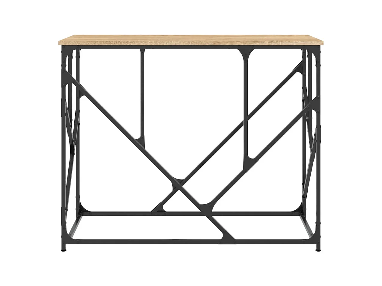 Table console chêne sonoma 100x40x80 cm bois d'ingénierie