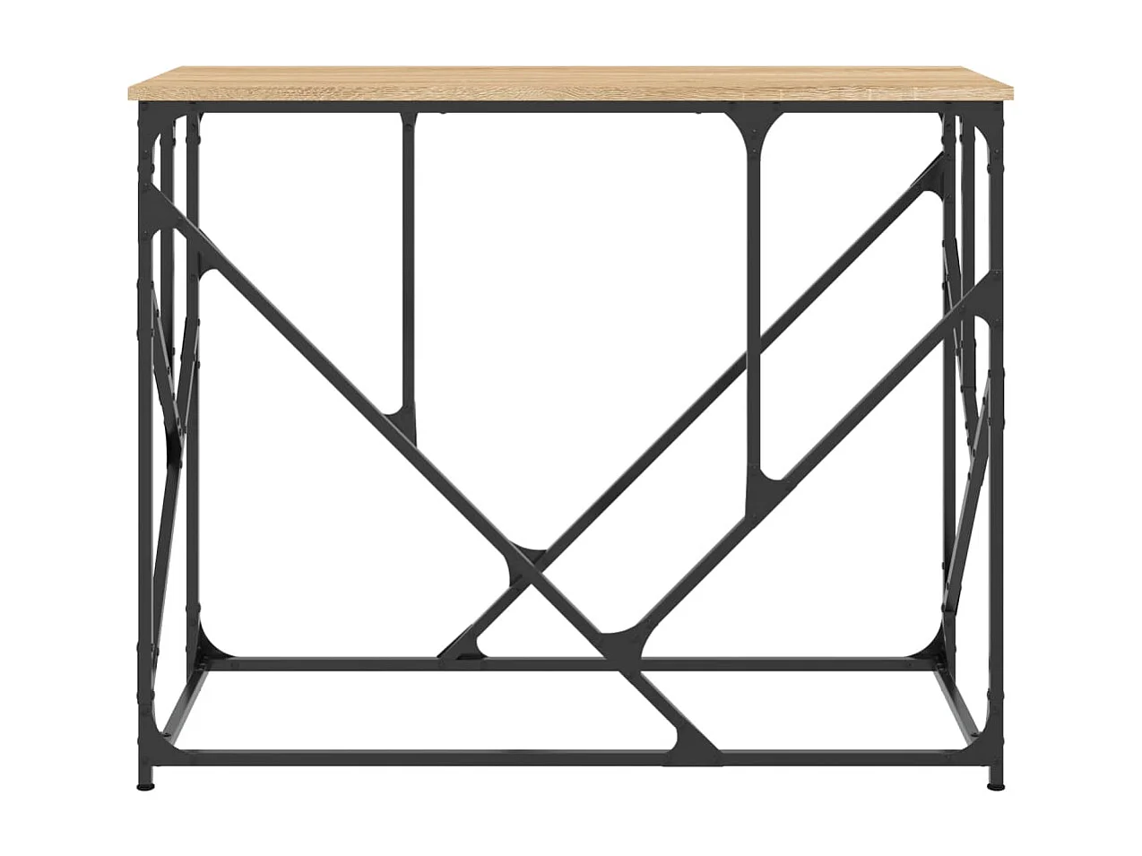 Table console chêne sonoma 100x40x80 cm bois d'ingénierie