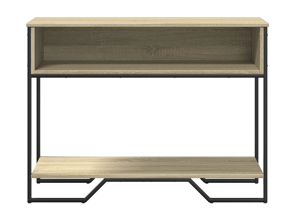 Table console chêne sonoma 100x35x74,5 cm bois d'ingénierie