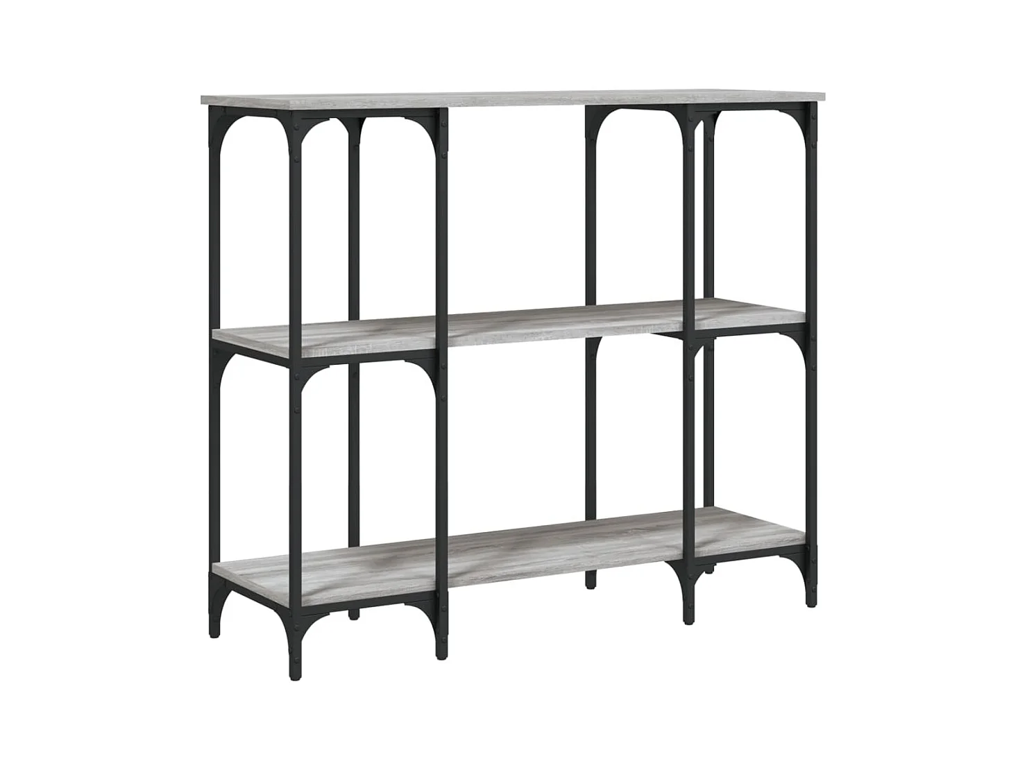 Mesa consola Sonoma gris 102x35x90 cm madera de ingeniería