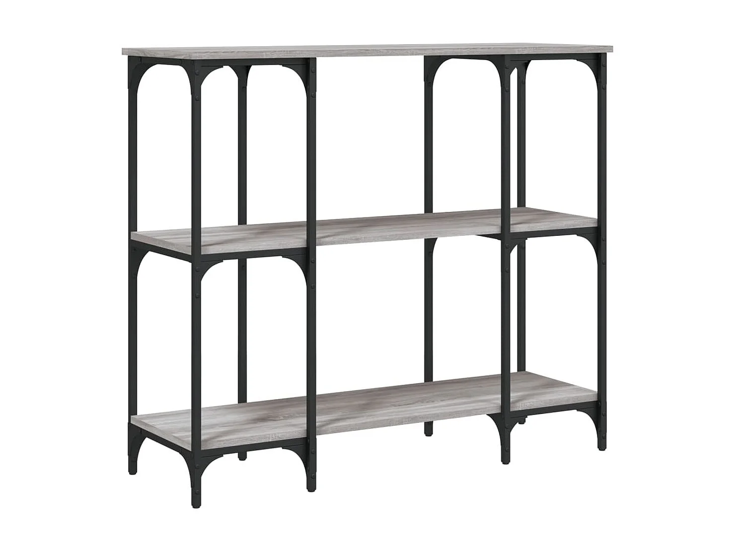 Table console sonoma gris 102x35x90 cm bois d'ingénierie