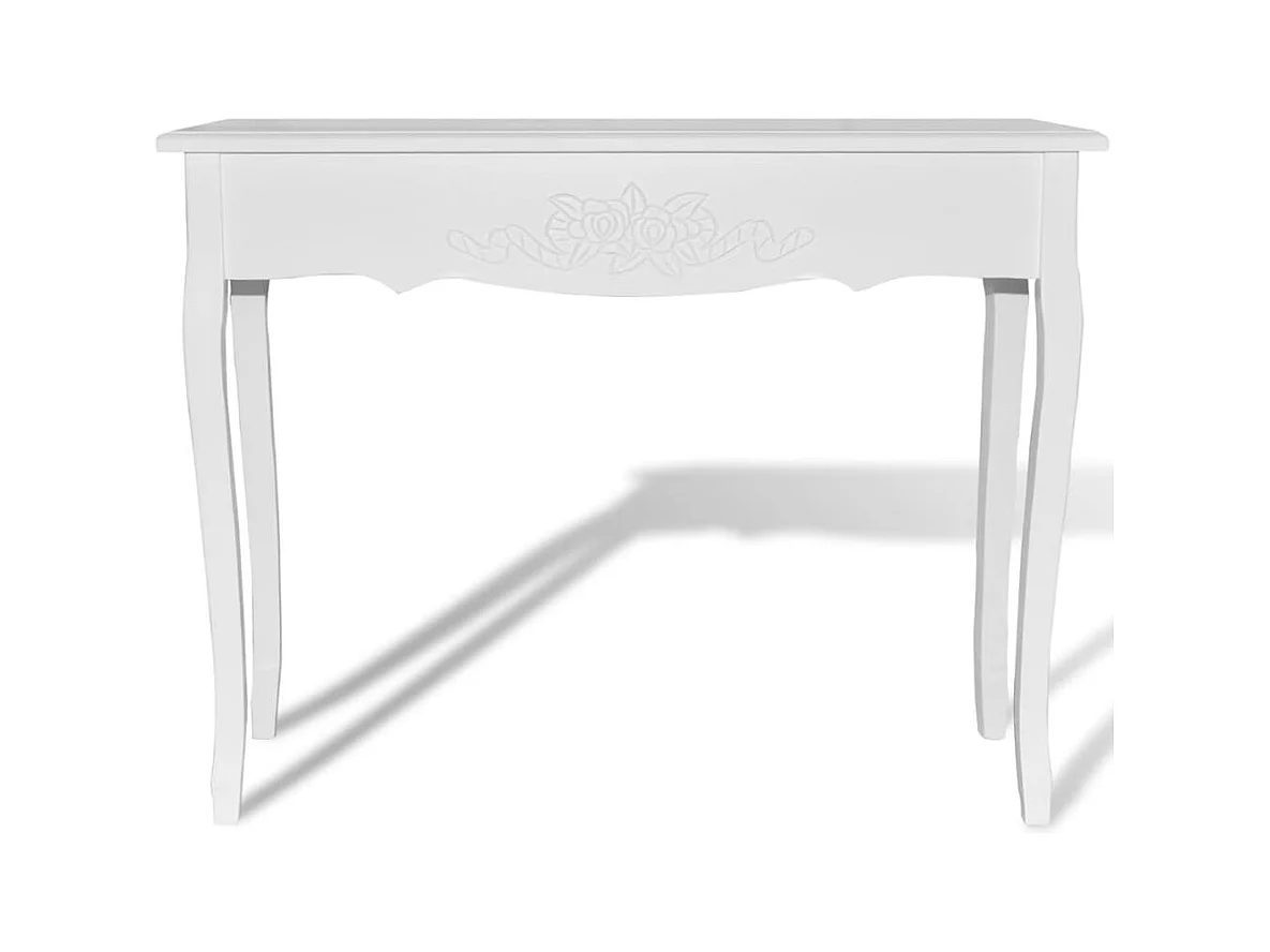 Witte consoletafel en kaptafel