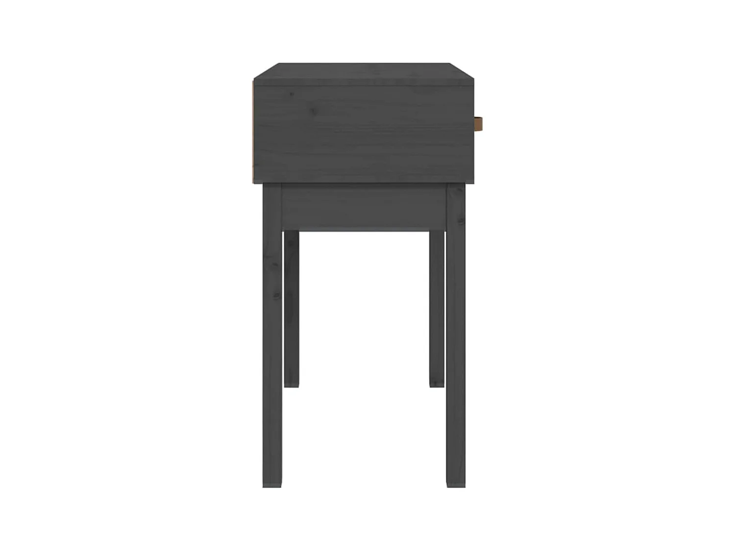 Consoletafel Grijs 76,5x40x75 cm Massief grenenhout