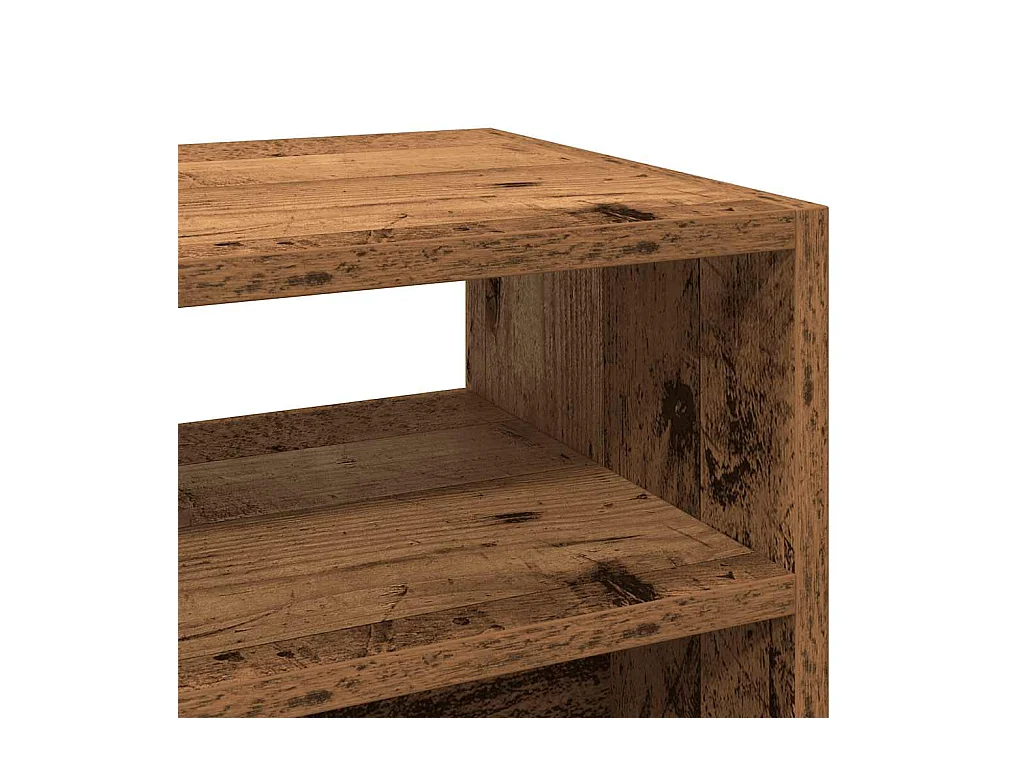 Table console vieux bois 78x30x80 cm bois d'ingénierie