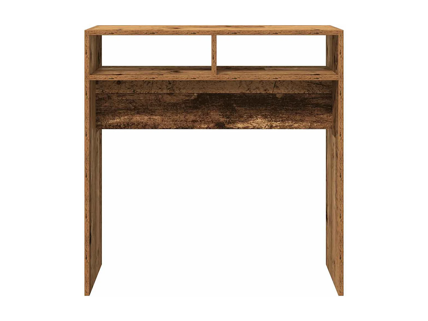 Table console vieux bois 78x30x80 cm bois d'ingénierie