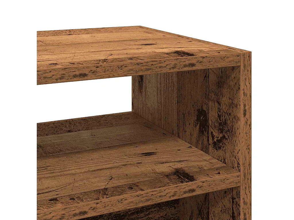 Table console vieux bois 78x30x80 cm bois d'ingénierie