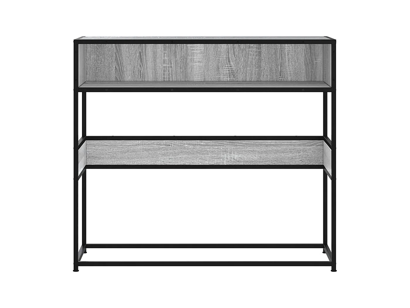 Sonoma grijze consoletafel 90x35x80 cm bewerkt hout