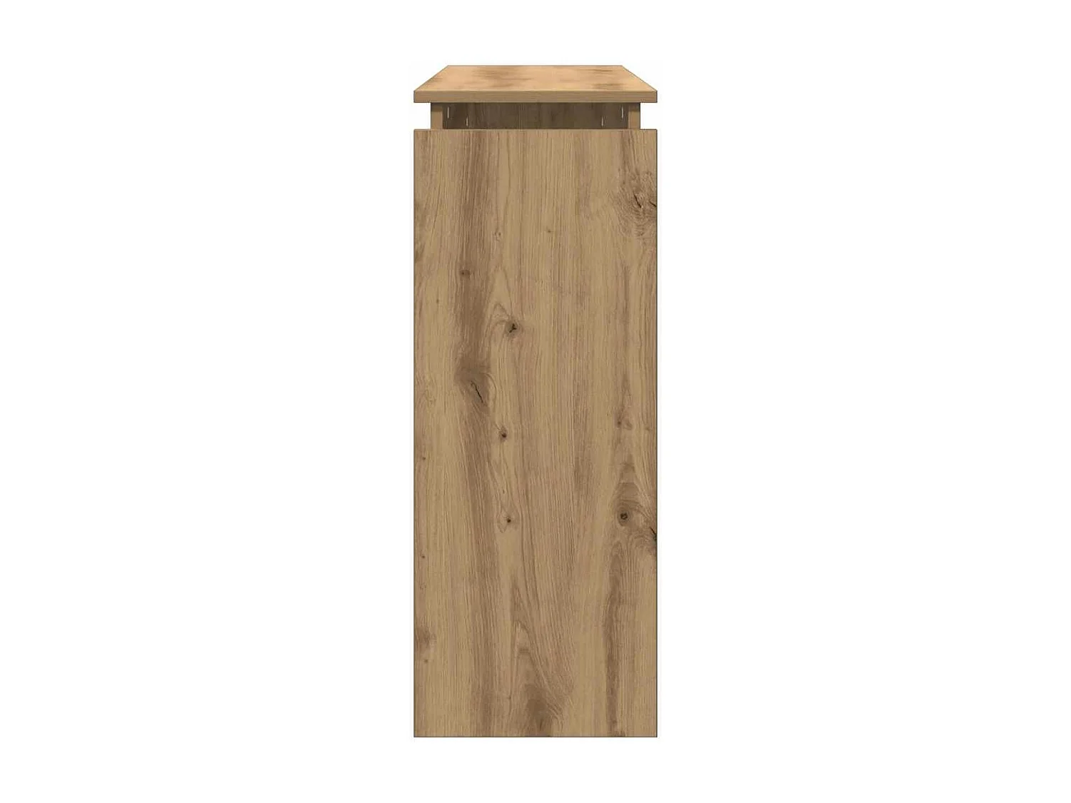 Table console chêne artisanal 102x30x80 cm bois d'ingénierie