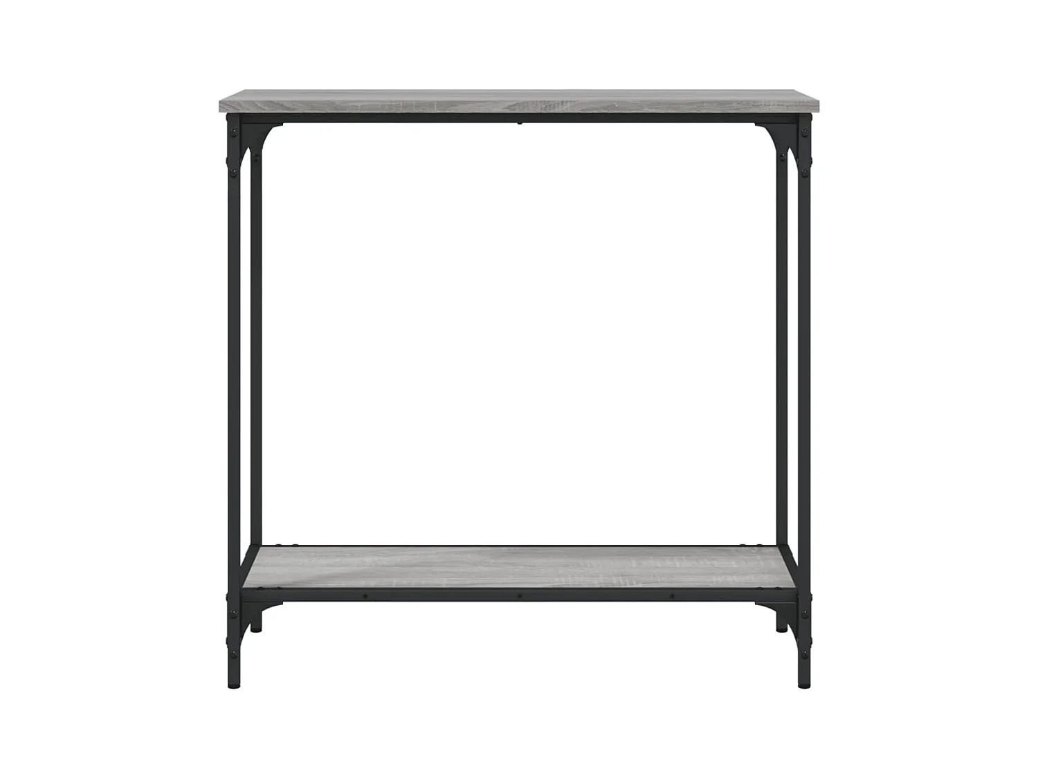 Sonoma grijze consoletafel 75x30,5x75 cm bewerkt hout