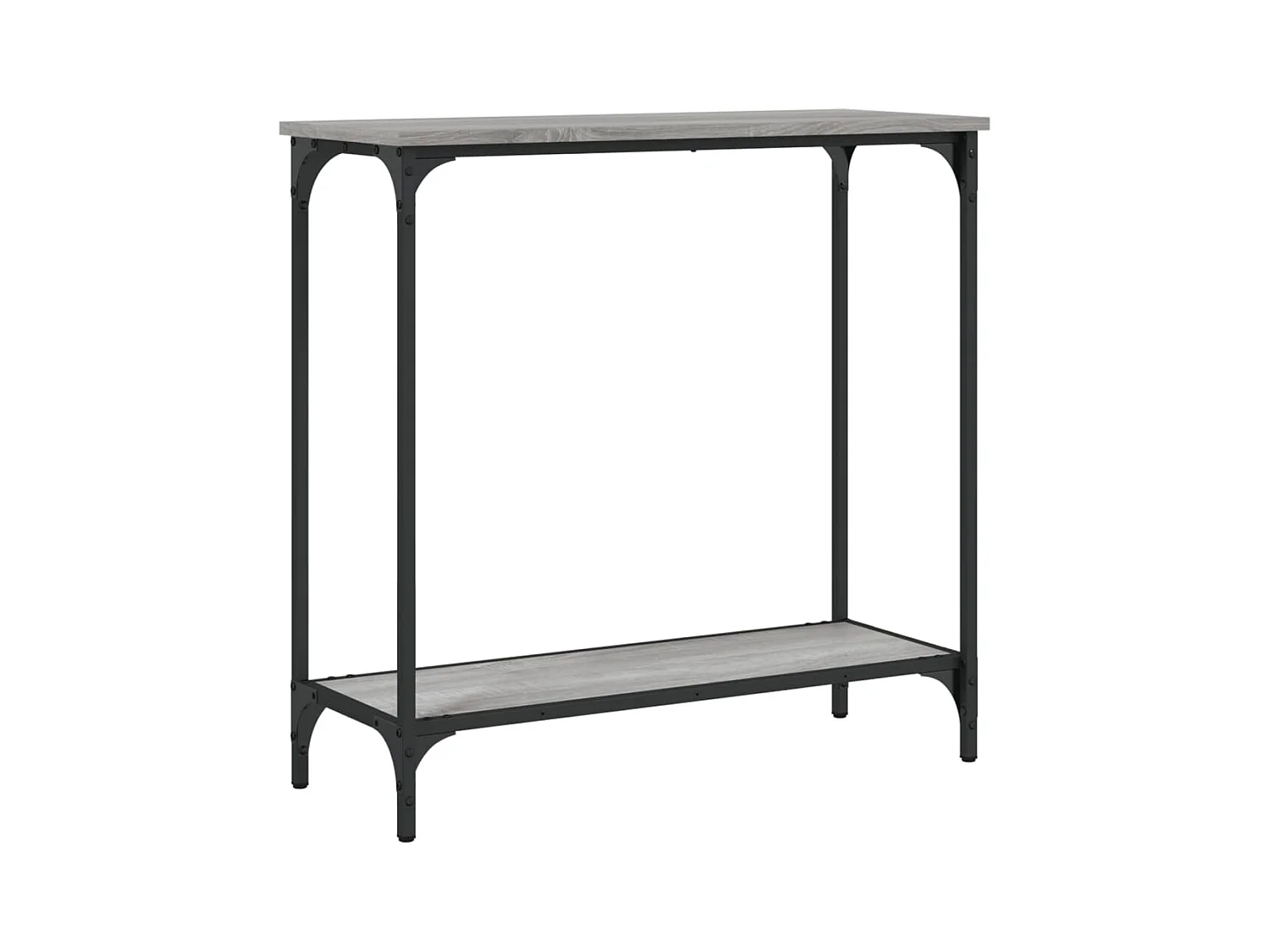 Sonoma grijze consoletafel 75x30,5x75 cm bewerkt hout
