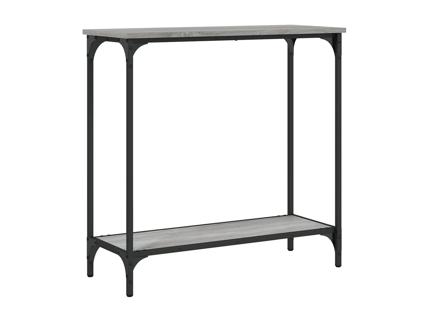 Sonoma grijze consoletafel 75x30,5x75 cm bewerkt hout