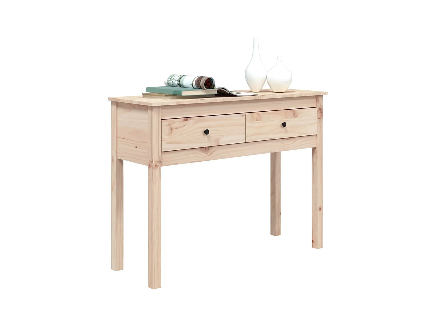 Table console 100x35x75 cm Bois massif de pin