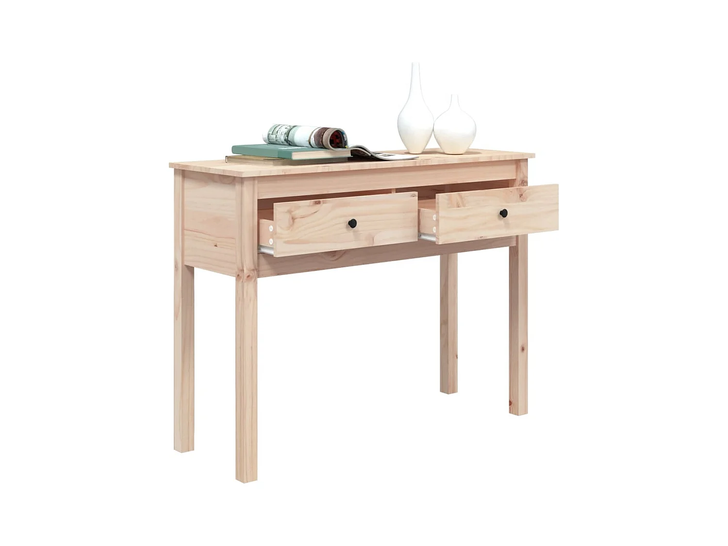 Table console 100x35x75 cm Bois massif de pin