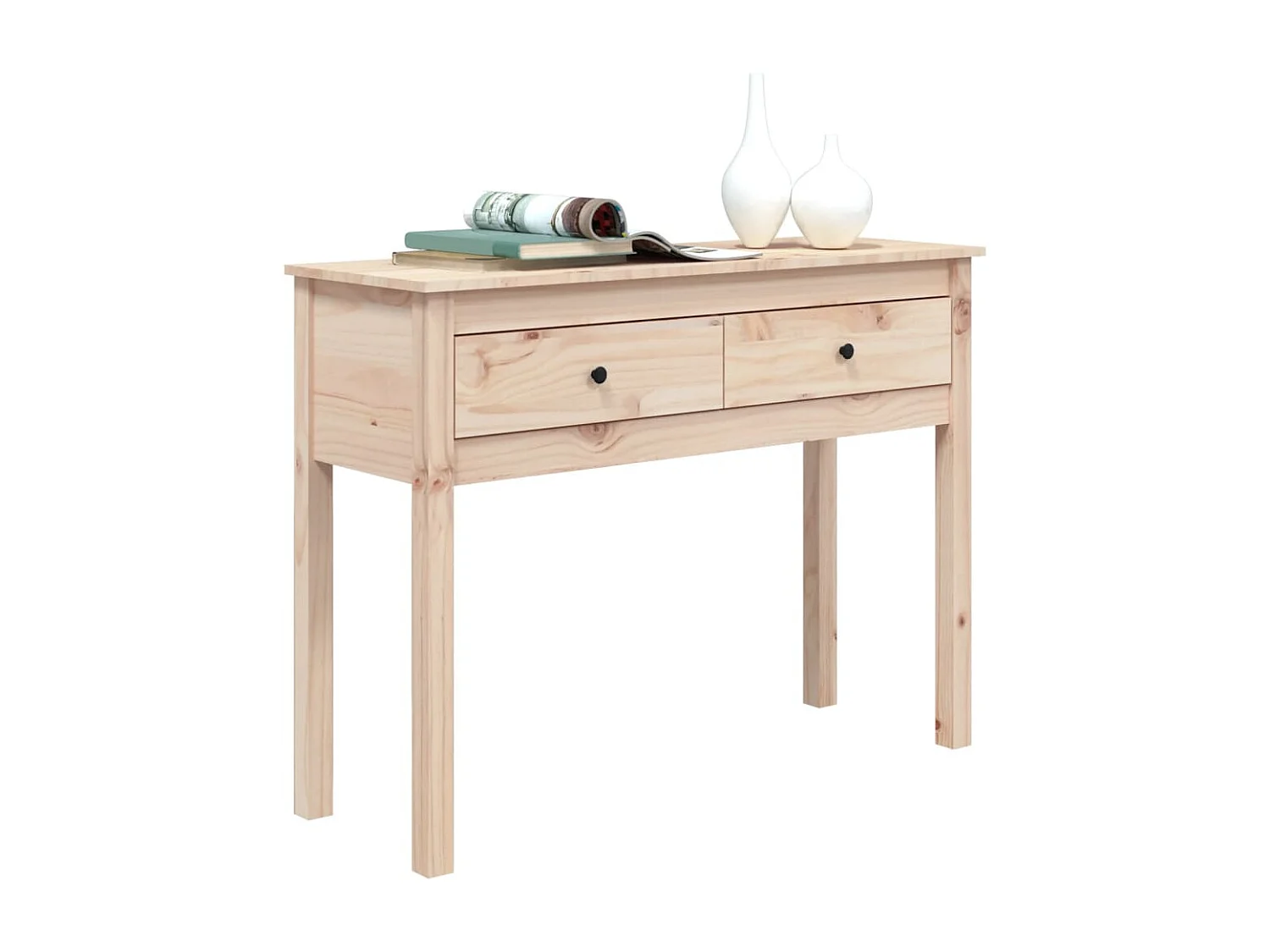 Table console 100x35x75 cm Bois massif de pin