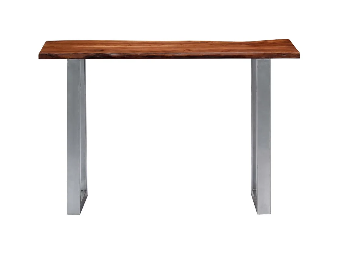 Table console 115x35x76 cm Bois d'acacia massif et fer