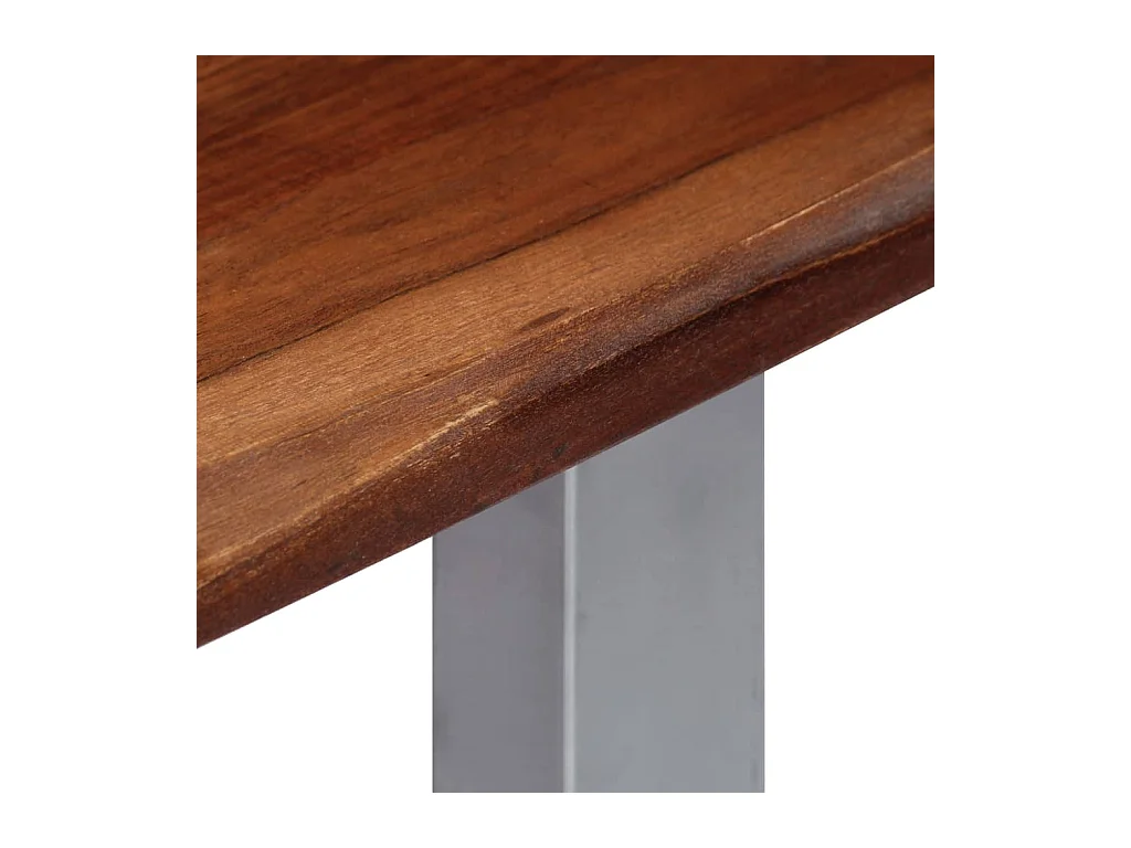 Table console 115x35x76 cm Bois d'acacia massif et fer