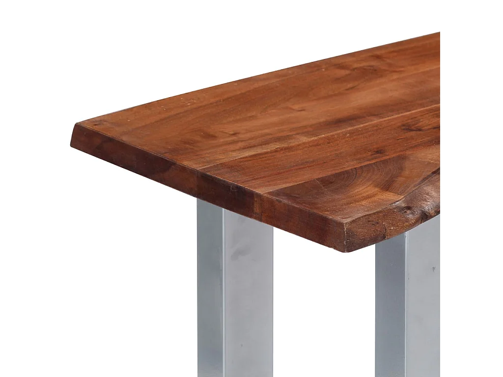Konsolentisch 115x35x76 cm Massives Akazienholz und Eisen