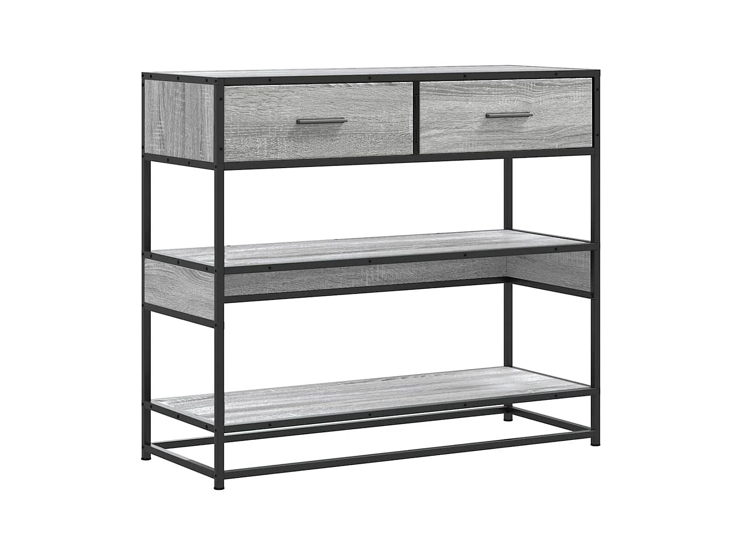 Sonoma grijze consoletafel 90x35x80 cm bewerkt hout