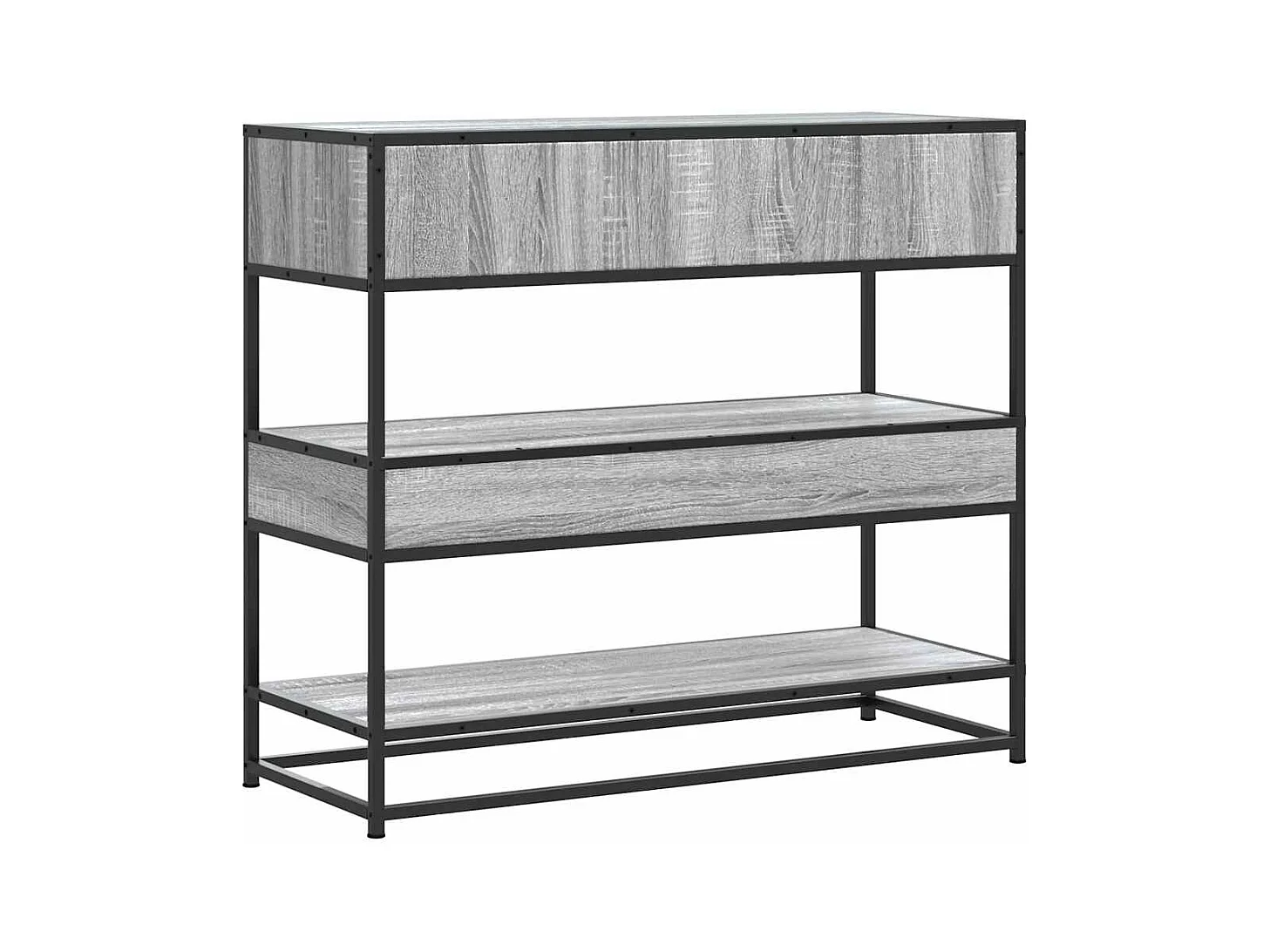 Sonoma grijze consoletafel 90x35x80 cm bewerkt hout