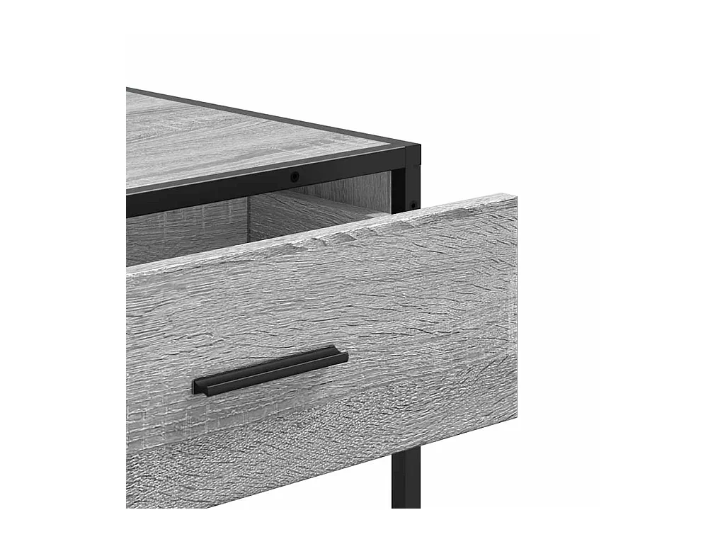 Sonoma grijze consoletafel 90x35x80 cm bewerkt hout