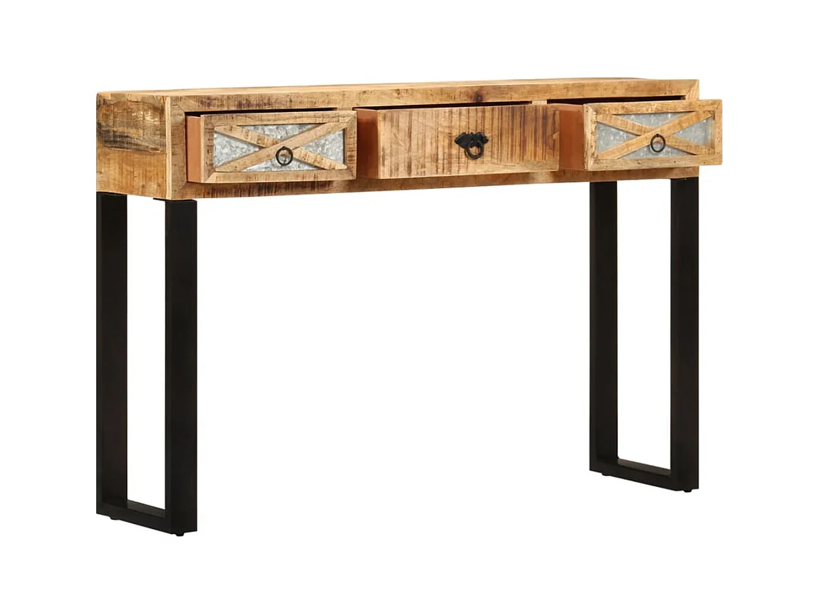 Table console 110 x 30 x 76 cm Bois de manguier massif