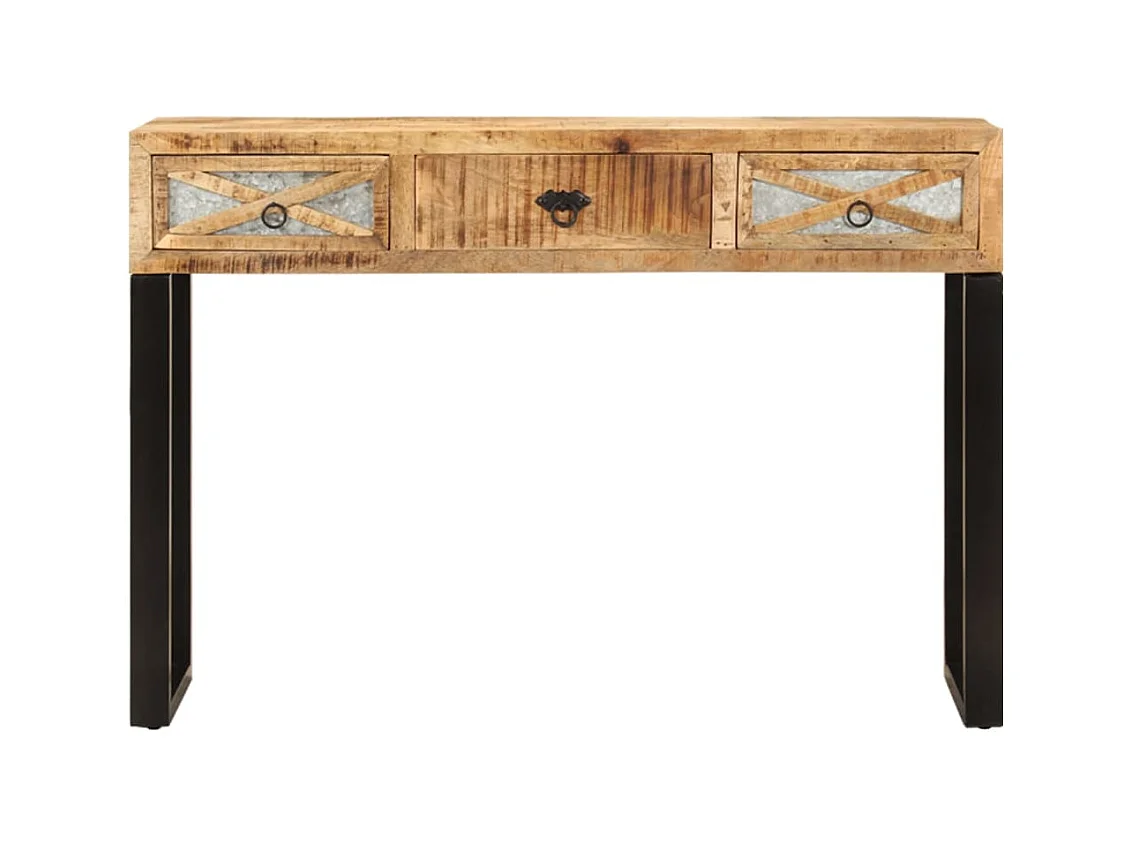 Table console 110 x 30 x 76 cm Bois de manguier massif