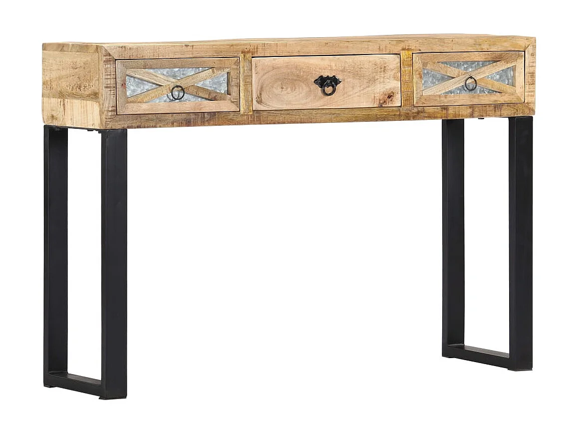 Konsolentisch 110 x 30 x 76 cm Massivholz Mango
